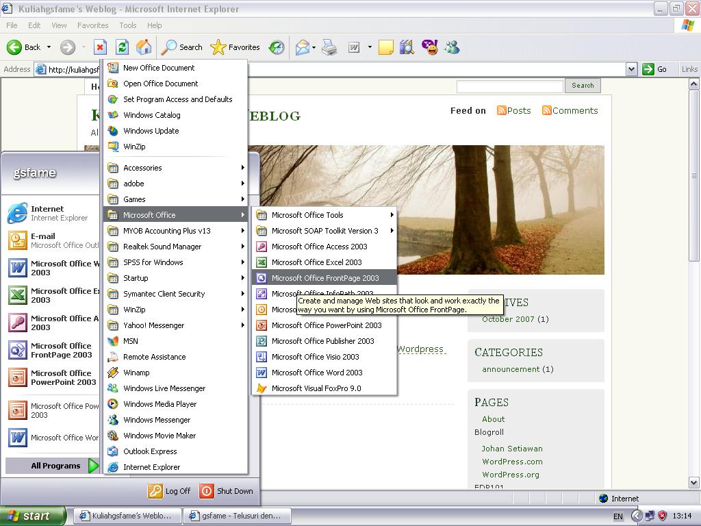 Microsoft office frontpage 2003 free